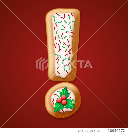 Christmas  cookies  numbers. Vector illustration 18930272