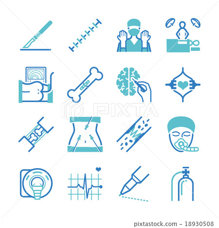 Surgery icons set 18930508