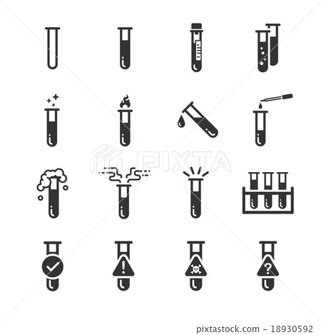 Test tube icons Test tube icons 18930592