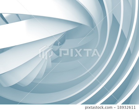 Abstract background with light blue 3d spiral - Stock Illustration ...