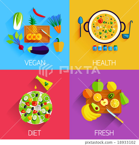 Vegetarian food, Diet, Fresh and Healthy food and 18933102