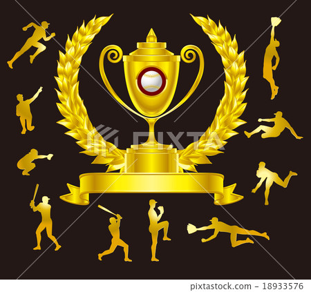 Baseball and Trophy 18933576