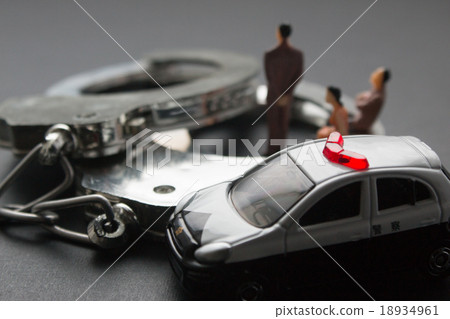 警車犯罪逮捕手銬西洋鏡 18934961