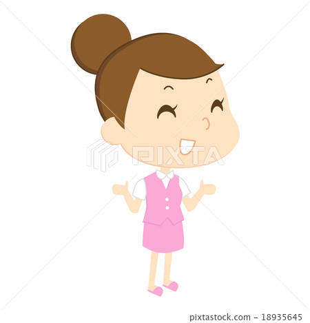 OL · Women working · Illustration of career woman (Smile 1) OL · Women working · Illustration of career woman (Smile 1) 18935645