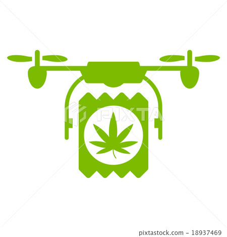 Drugs Drone Delivery Icon 18937469