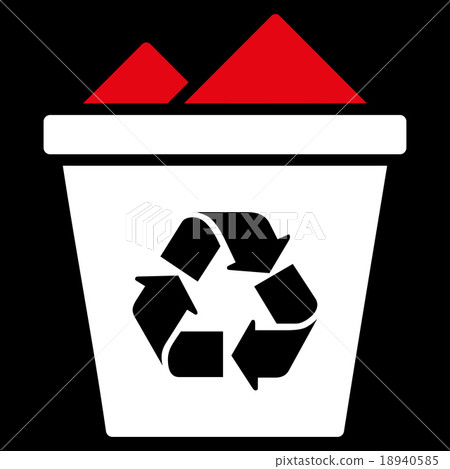 Full Recycle Bin Icon Full Recycle Bin Icon 18940585
