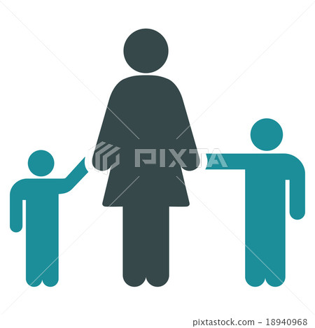 Mother And Children Icon Mother And Children Icon 18940968