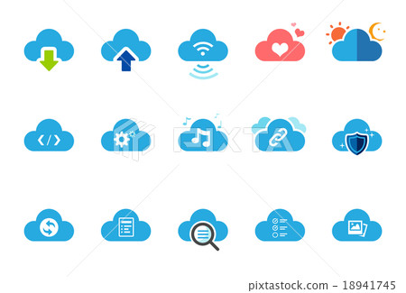 Cloud Service icons - Illustration Set 1 18941745