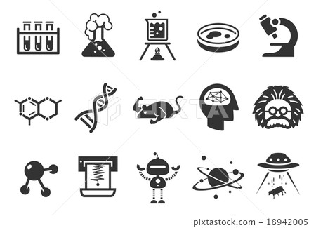 Science icons - Illustration Science icons - Illustration 18942005