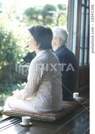 A sad couple who is suffering 18943166