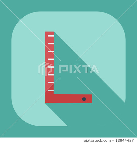 Flat modern design with shadow icons ruler Flat modern design with shadow icons ruler 18944487