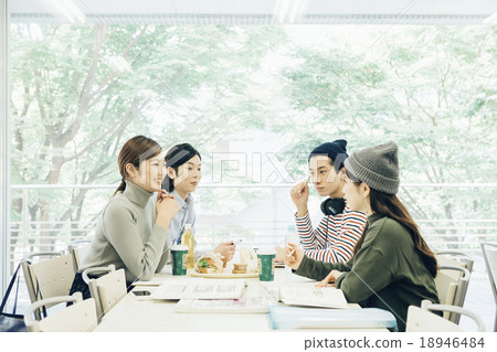 University student in cafeteria 18946484