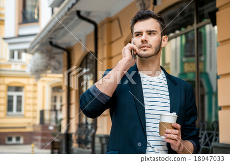 Concept for stylish young man outdoors Concept for stylish young man outdoors 18947033