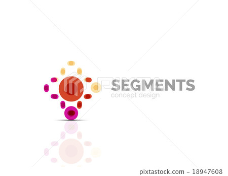 Vector outline minimal abstract geometric logo 18947608