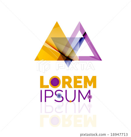 Logo, abstract geometric business icon 18947713