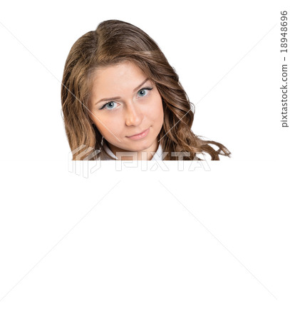 Woman is isolated from the body and background Woman is isolated from the body and background 18948696