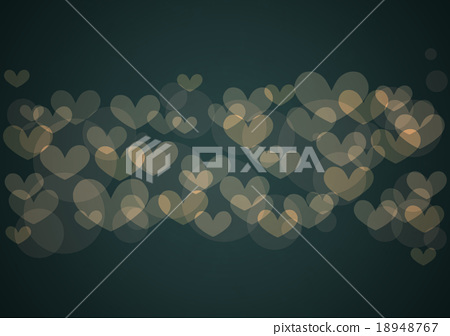 Glitter Green Heart Background Texture Stock Illustration