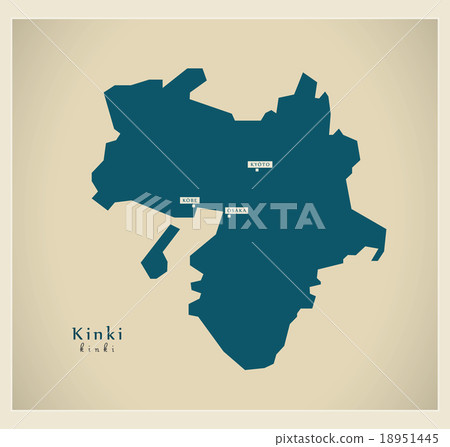 Modern Map - Kinki JP 18951445