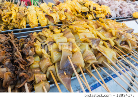 Squid skewers Squid skewers 18954173