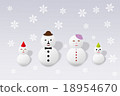 Snowman family 18954670