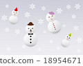 Snowman family 18954671