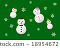 Snowman family 18954672