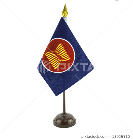 a desktop flag pole of AEC symbol  18956510