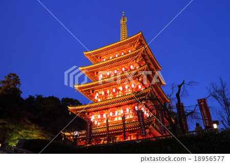 Takahata Fudobo五層塔夜景 18956577