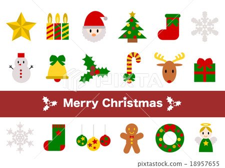 Christmas Christmas card icon set Christmas Christmas card icon set 18957655