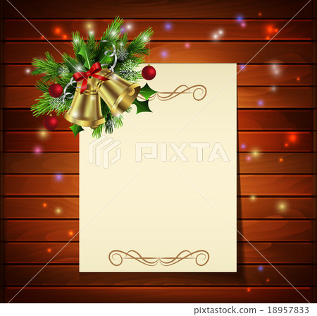 Christmas background on wood Christmas background on wood 18957833
