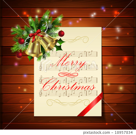 Christmas background on wood Christmas background on wood 18957834