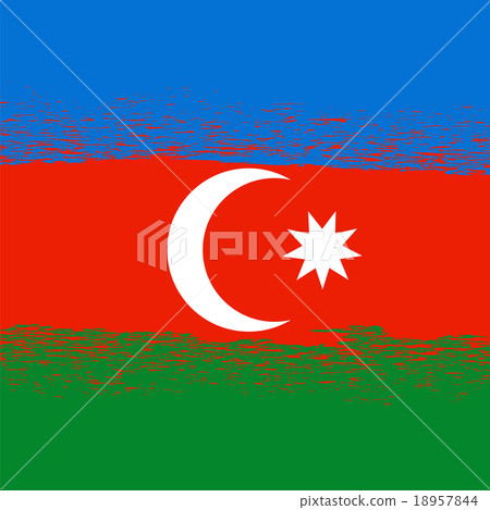 Flag of Azerbaijan. 18957844
