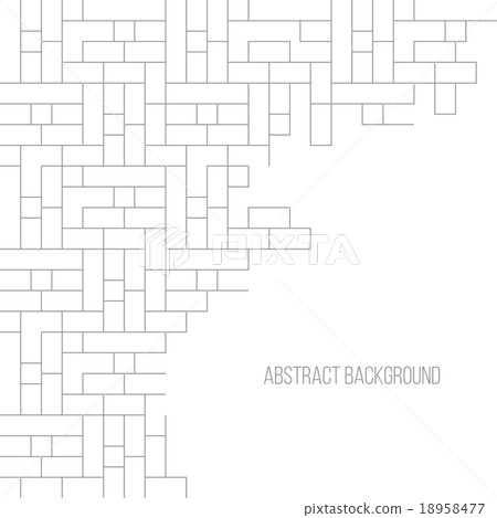 Abstract gray striped geometric background brick 18958477