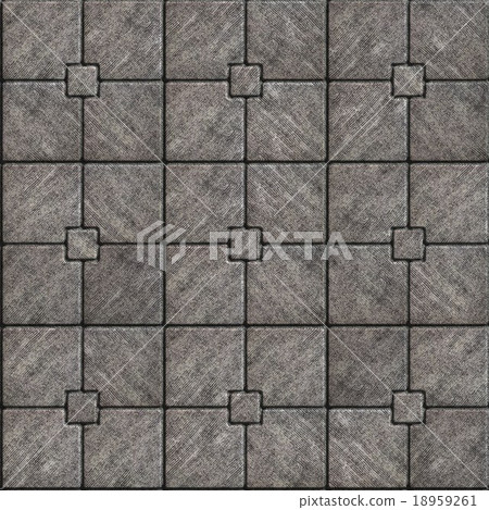 Gray Paving Slabs with Rough Ribbed Surface. Gray Paving Slabs with Rough Ribbed Surface. 18959261
