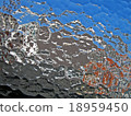 abstract blue glass surface closeup. 18959450