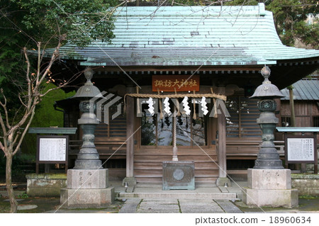 Visited Suwa Great Shinto shrine of Yokosuka style one hundred elections 18960634