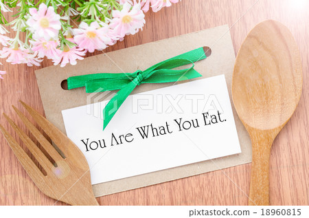You are what you eat message in paper tag. 18960815