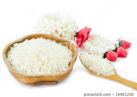 Raw white rice from Thailand Raw white rice from Thailand 18961280