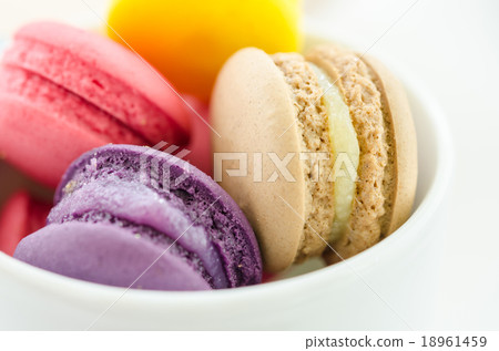 Colorful sweet macaroons. Colorful sweet macaroons. 18961459