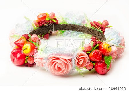 forest coronal or colorful fake flower crown. forest coronal or colorful fake flower crown. 18961913