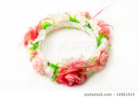 forest coronal or colorful fake flower crown. forest coronal or colorful fake flower crown. 18961914