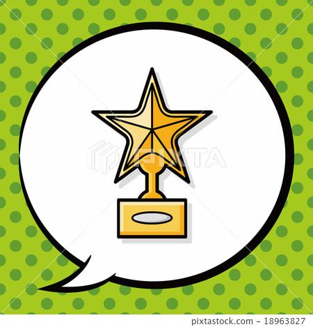 Trophy doodle, speech bubble Trophy doodle, speech bubble 18963827