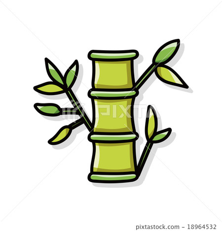 Chinese New Year decorative bamboo doodle Chinese New Year decorative bamboo doodle 18964532