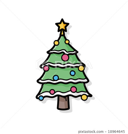 christmas tree doodle stock illustration 18964645 pixta christmas tree doodle stock illustration 18964645 pixta