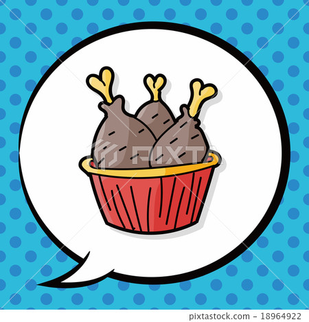 meat doodle, speech bubble meat doodle, speech bubble 18964922
