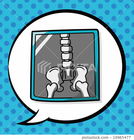 x-ray bone color doodle, speech bubble x-ray bone color doodle, speech bubble 18965477