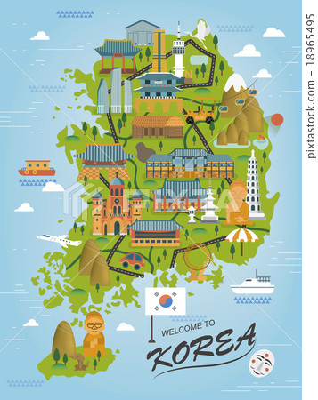 map of korea map of korea
