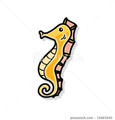 sea animal Hippocampus doodle sea animal Hippocampus doodle 18965640