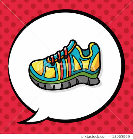 sneaker doodle, speech bubble sneaker doodle, speech bubble 18965969