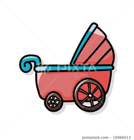 Baby carriages doodle Baby carriages doodle 18966013